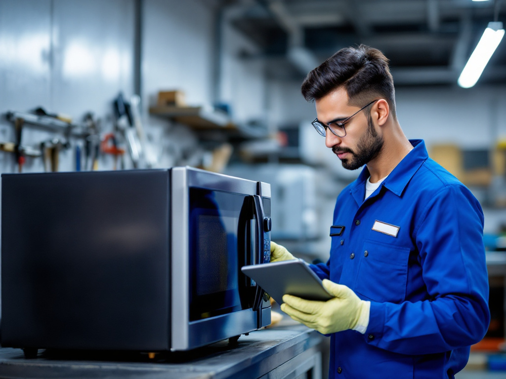 repairing microwave oven